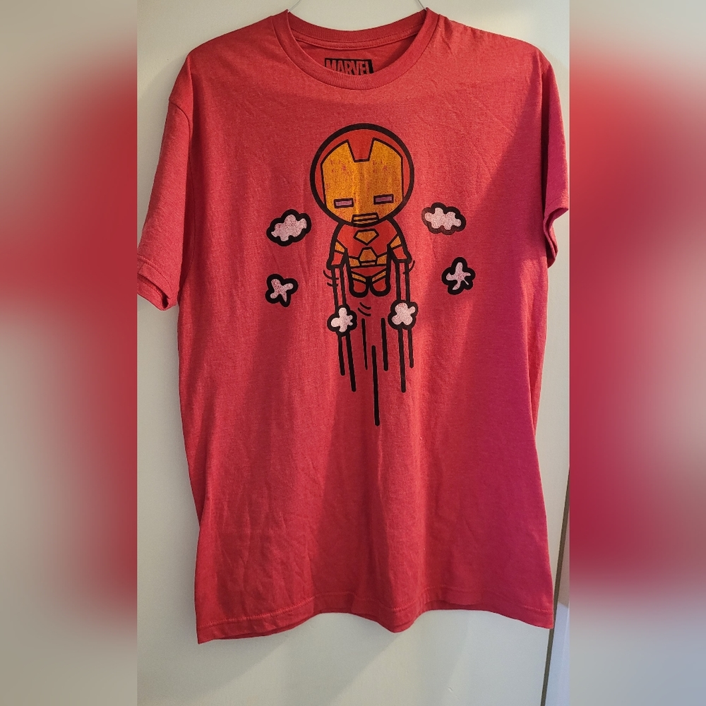 Marvel Iron Man Graphic T-Shirt, Size L, Preloved